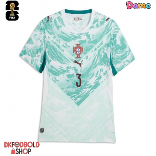Portugal Ruben Dias #3 Udebanetrøje Dame VM 2026 Kort ærmer